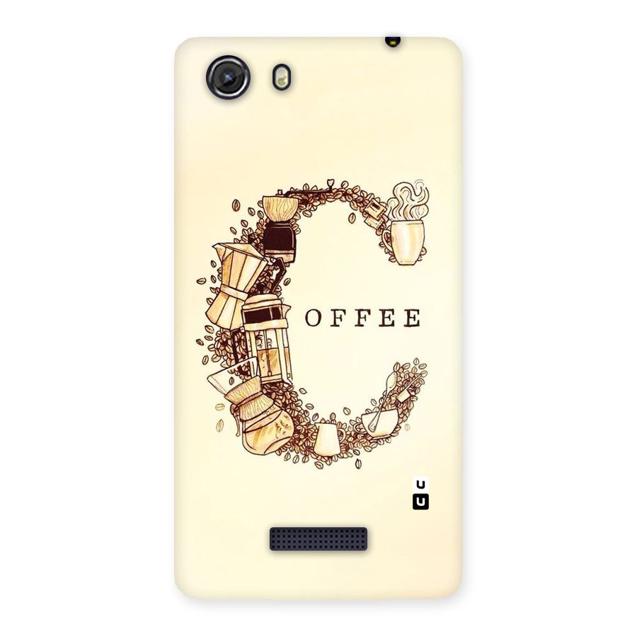 Vintage Coffee Back Case for Micromax Unite 3