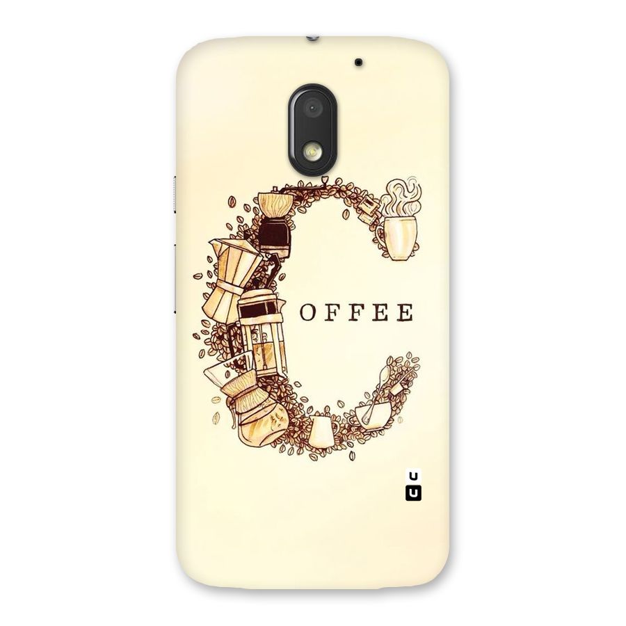 Vintage Coffee Back Case for Moto E3 Power