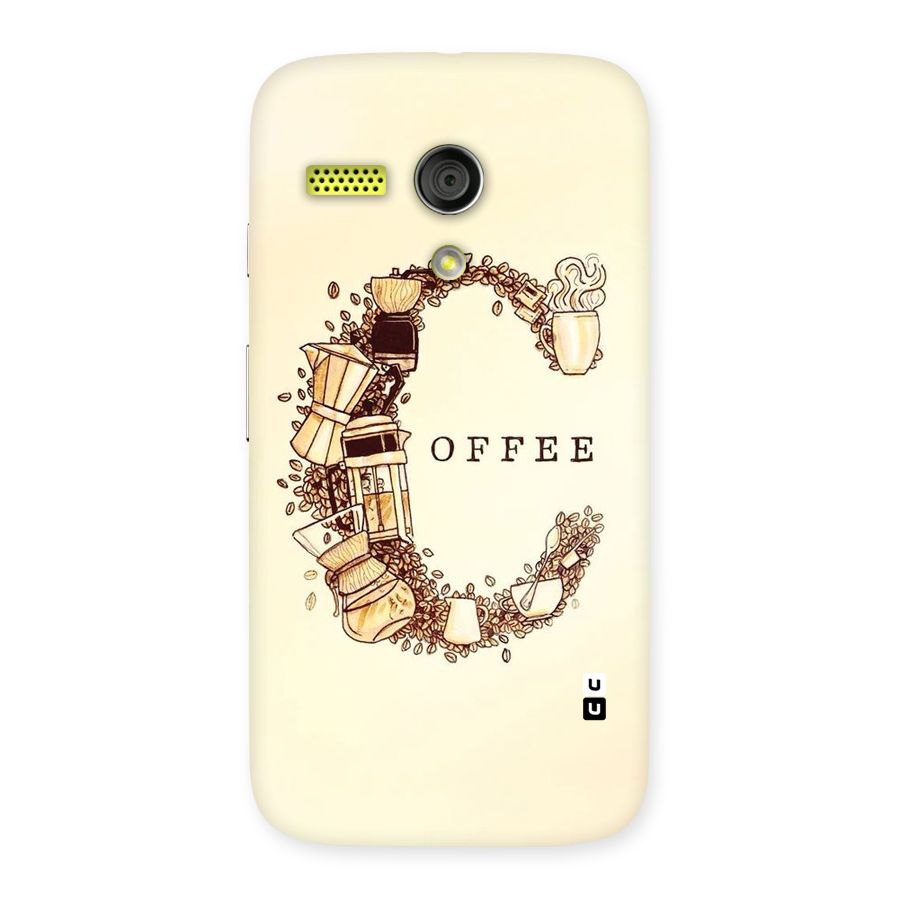 Vintage Coffee Back Case for Moto G