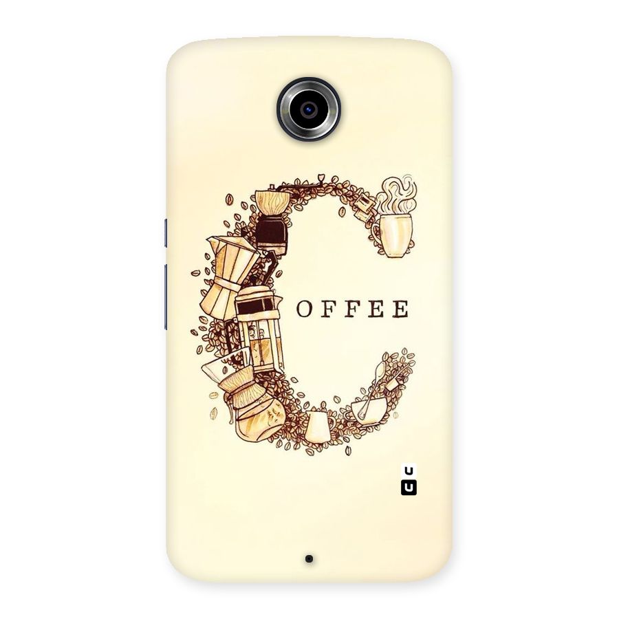 Vintage Coffee Back Case for Nexsus 6