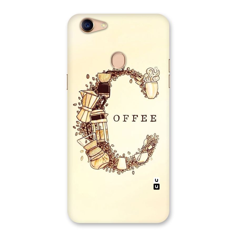 Vintage Coffee Back Case for Oppo F5