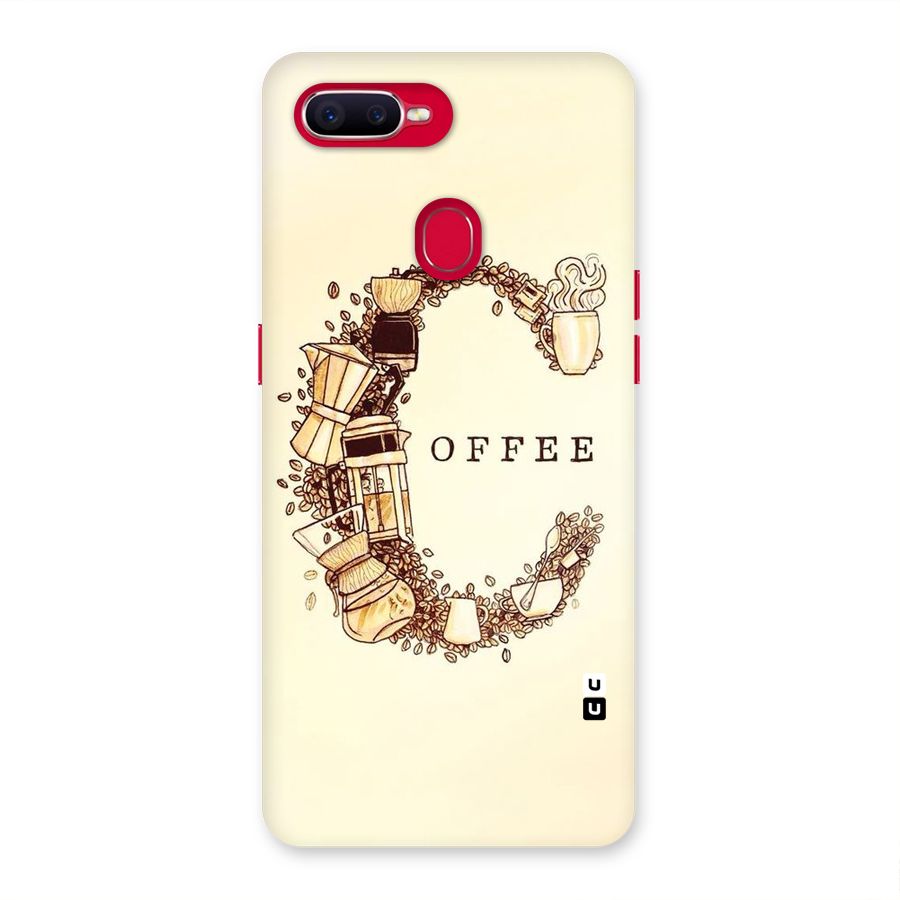 Vintage Coffee Back Case for Oppo F9 Pro