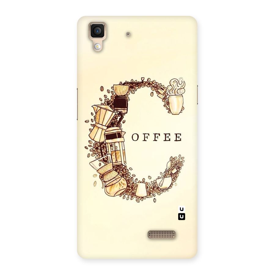 Vintage Coffee Back Case for Oppo R7