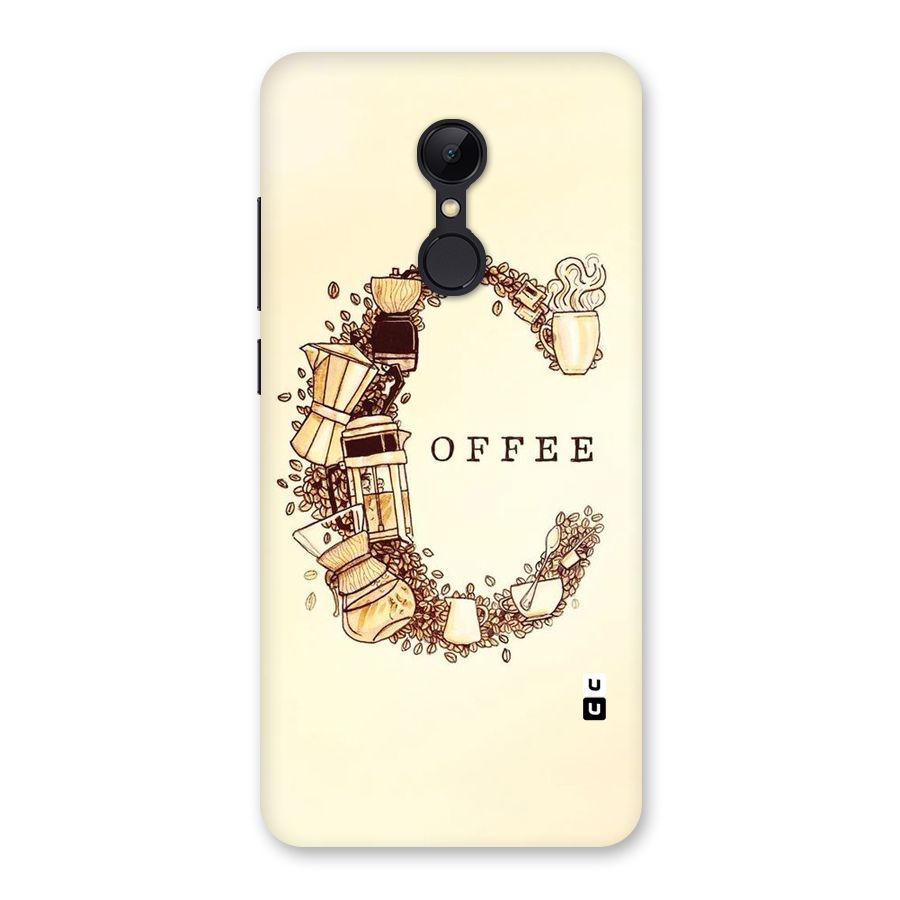 Vintage Coffee Back Case for Redmi 5