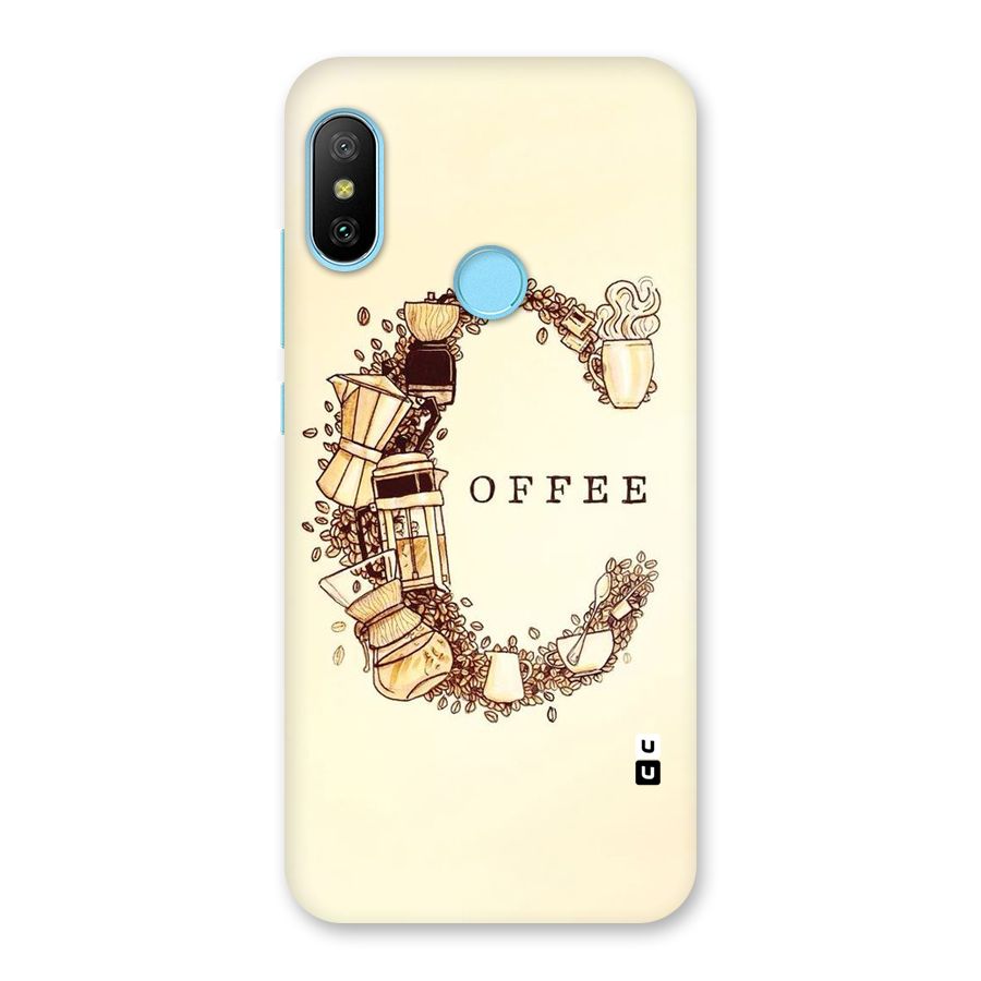 Vintage Coffee Back Case for Redmi 6 Pro