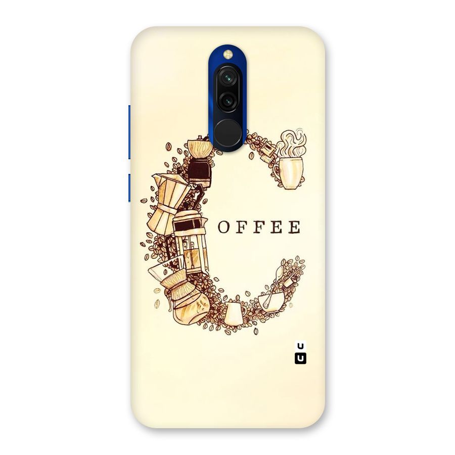 Vintage Coffee Back Case for Redmi 8