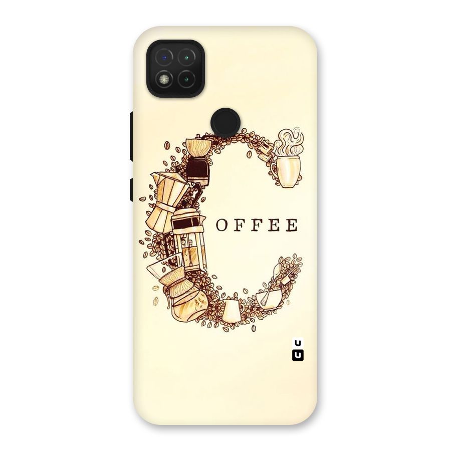 Vintage Coffee Back Case for Redmi 9C