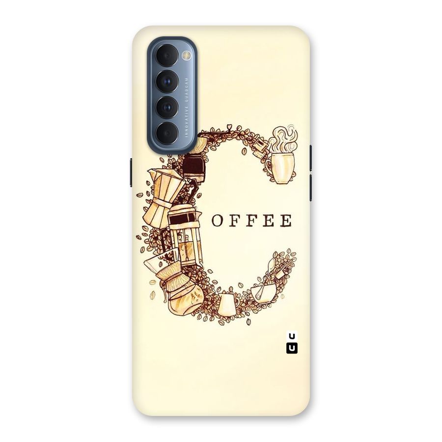 Vintage Coffee Back Case for Reno4 Pro