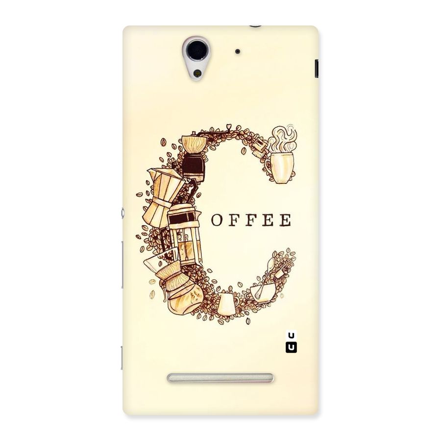 Vintage Coffee Back Case for Sony Xperia C3