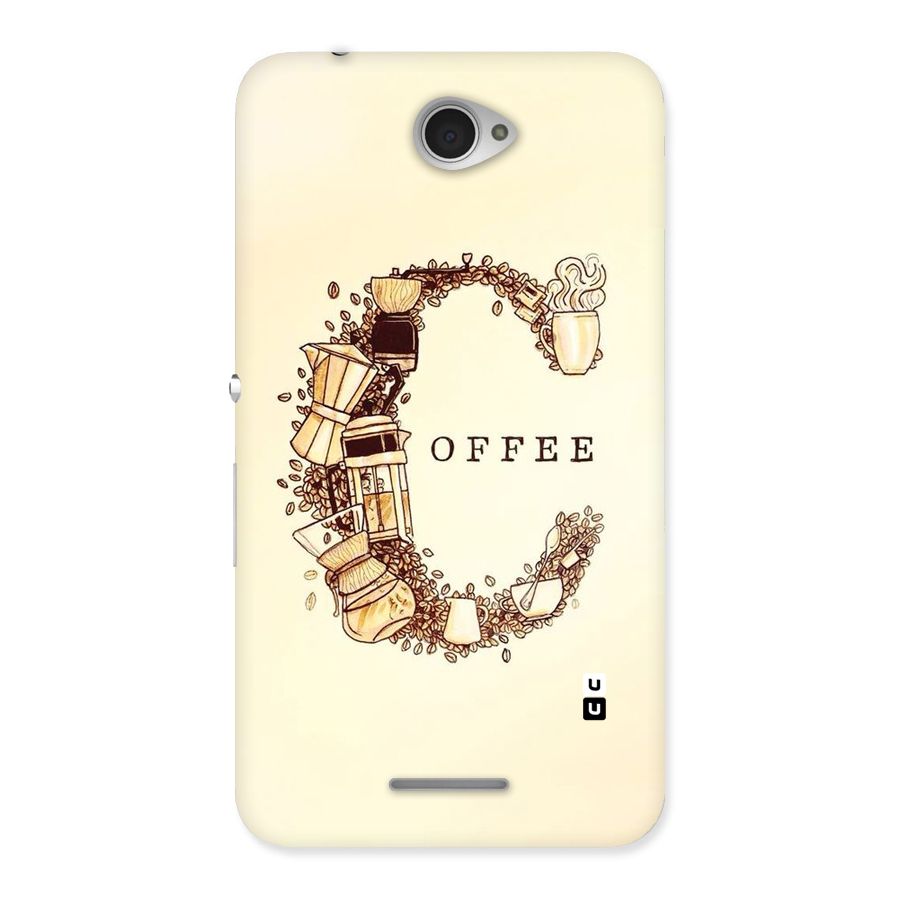 Vintage Coffee Back Case for Sony Xperia E4