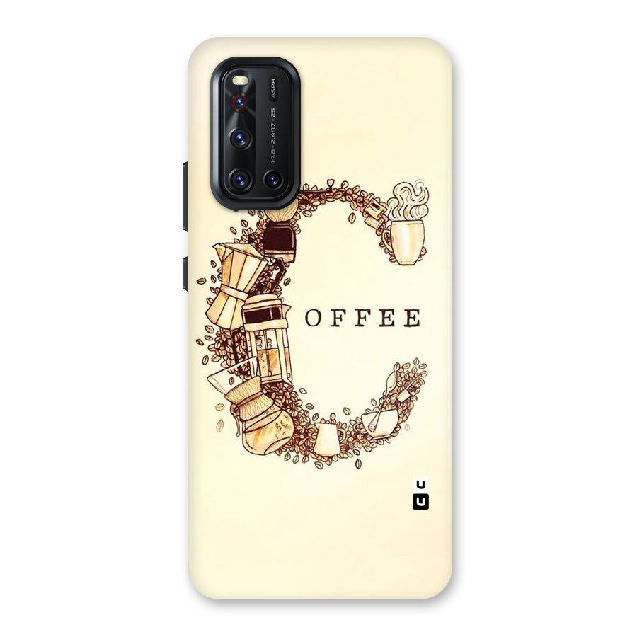 Vintage Coffee Back Case for Vivo V19