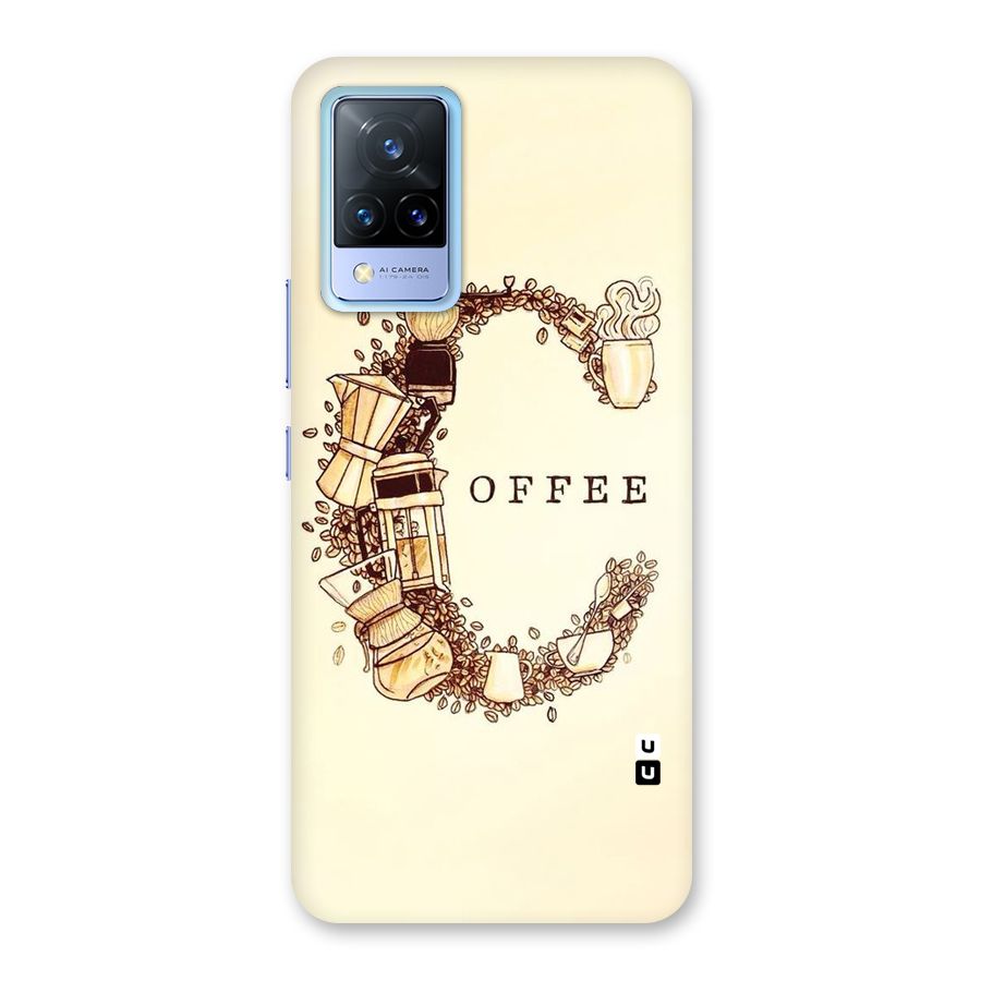 Vintage Coffee Back Case for Vivo V21 5G