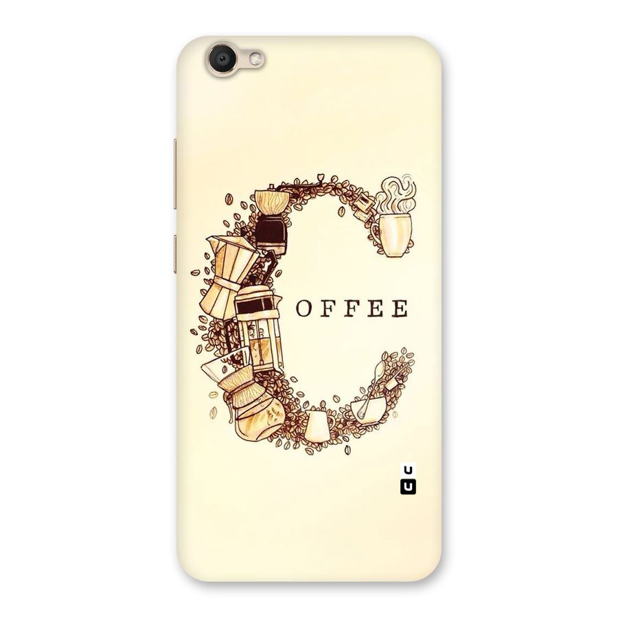 Vintage Coffee Back Case for Vivo V5