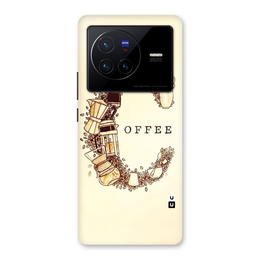 Vintage Coffee Back Case for Vivo X80