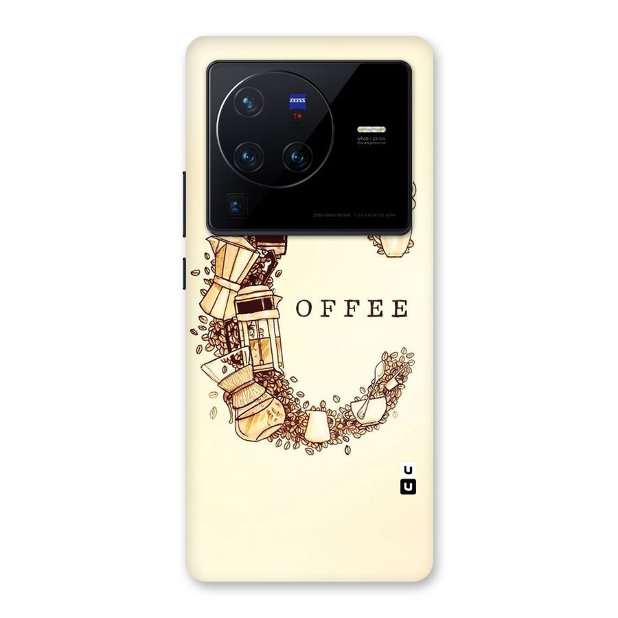 Vintage Coffee Back Case for Vivo X80 Pro