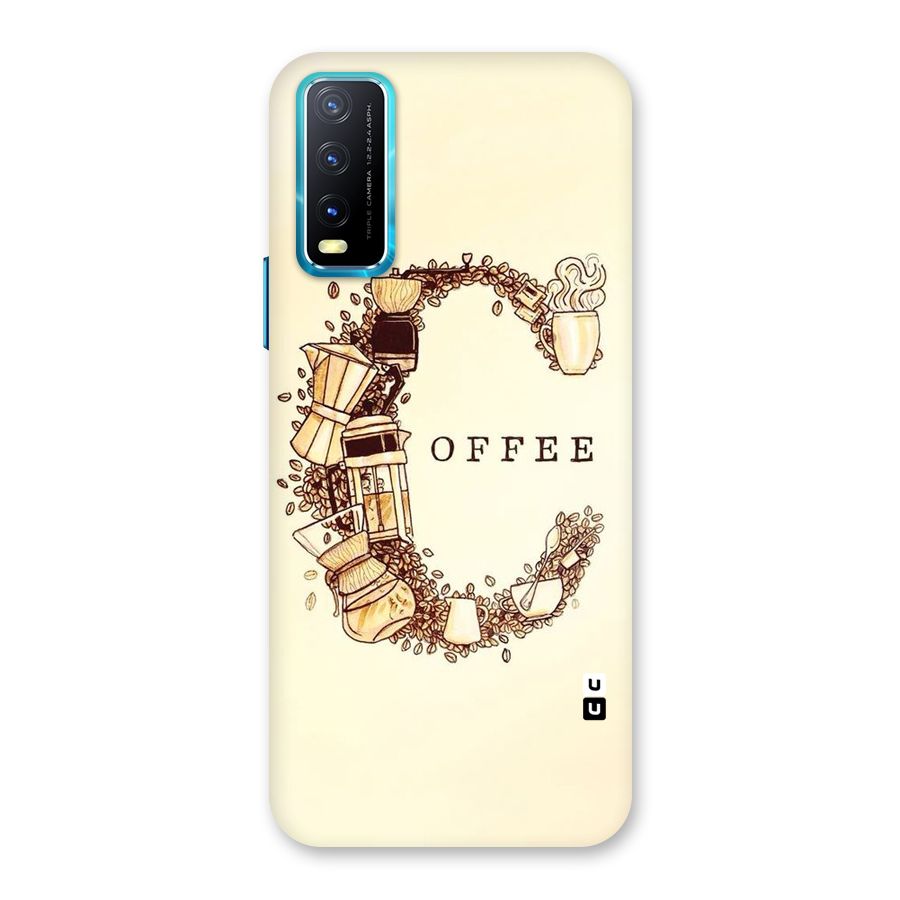 Vintage Coffee Back Case for Vivo Y20