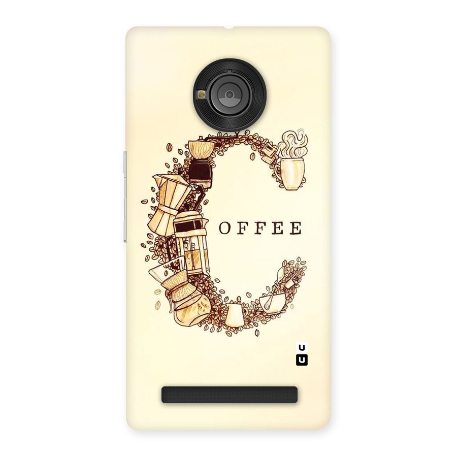 Vintage Coffee Back Case for Yu Yunique