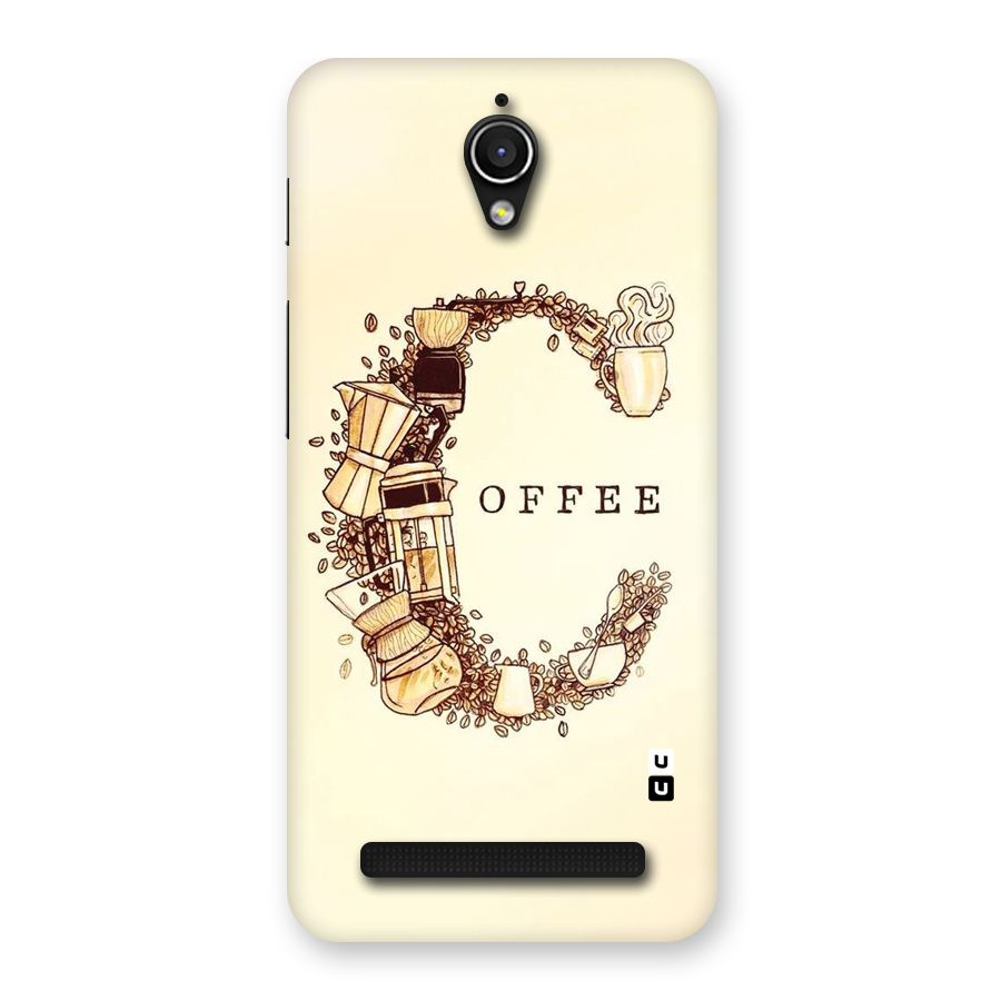 Vintage Coffee Back Case for Zenfone Go