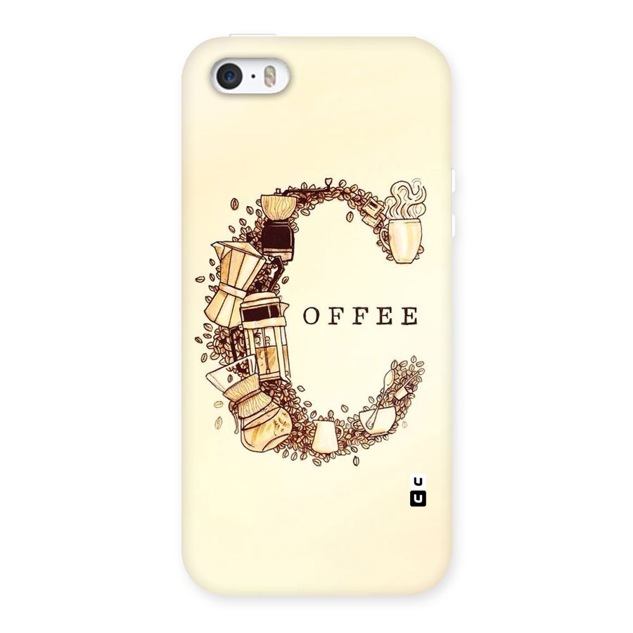 Vintage Coffee Back Case for iPhone SE