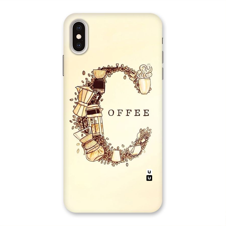 Vintage Coffee Back Case for iPhone XS Max