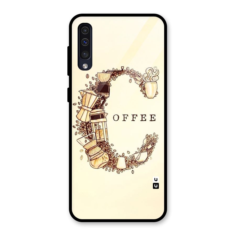 Vintage Coffee Glass Back Case for Galaxy A50s