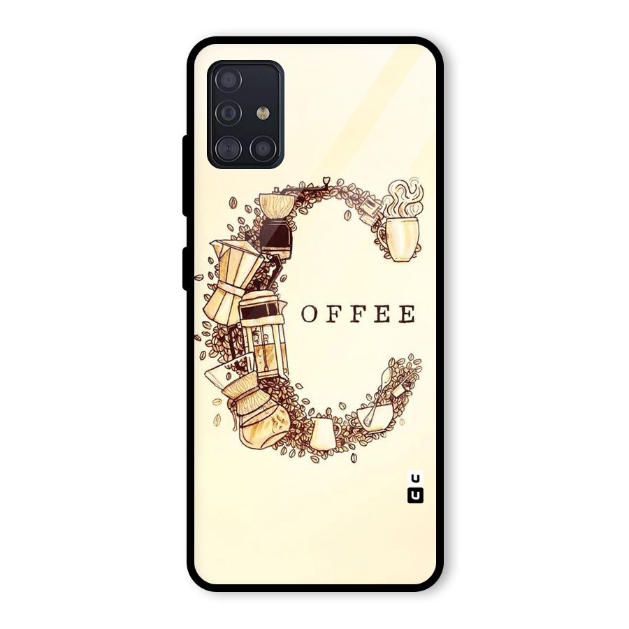 Vintage Coffee Glass Back Case for Galaxy A51