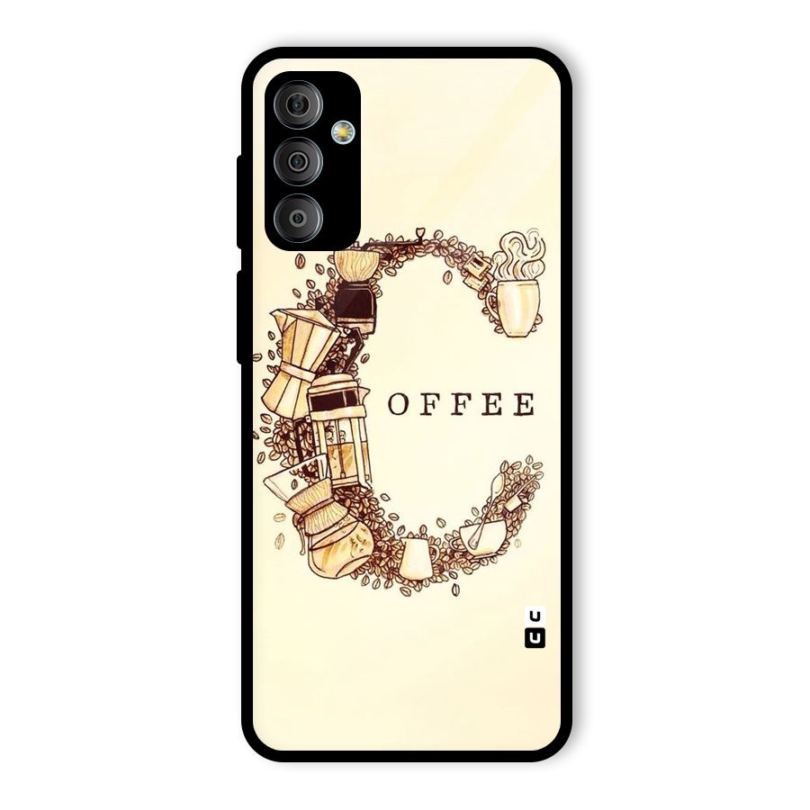 Vintage Coffee Glass Back Case for Galaxy F23