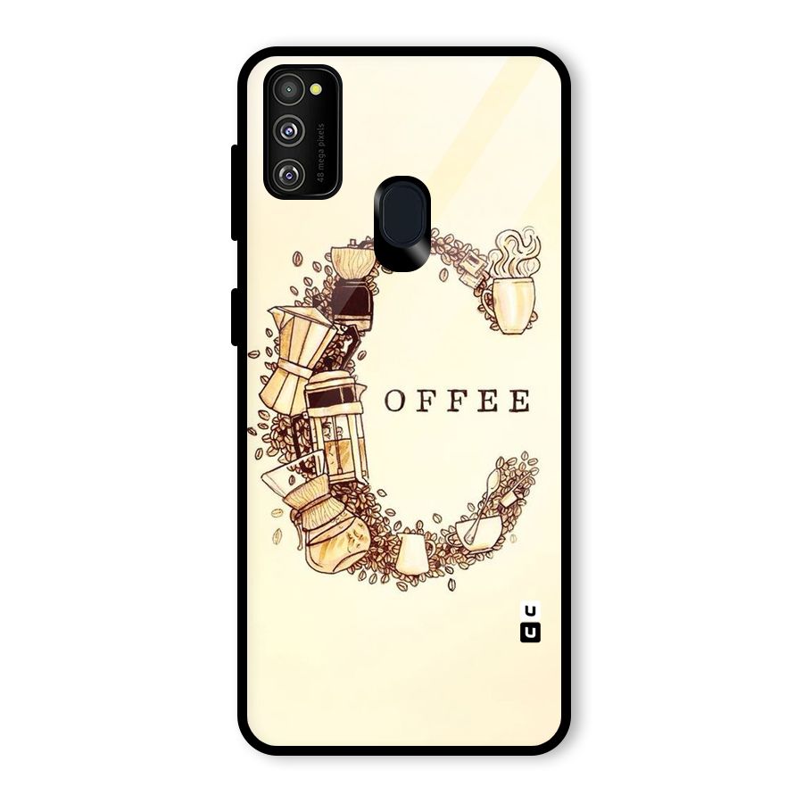 Vintage Coffee Glass Back Case for Galaxy M30s