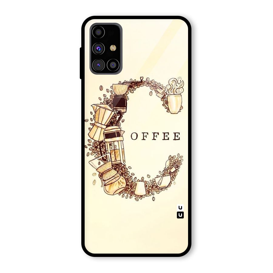 Vintage Coffee Glass Back Case for Galaxy M31s