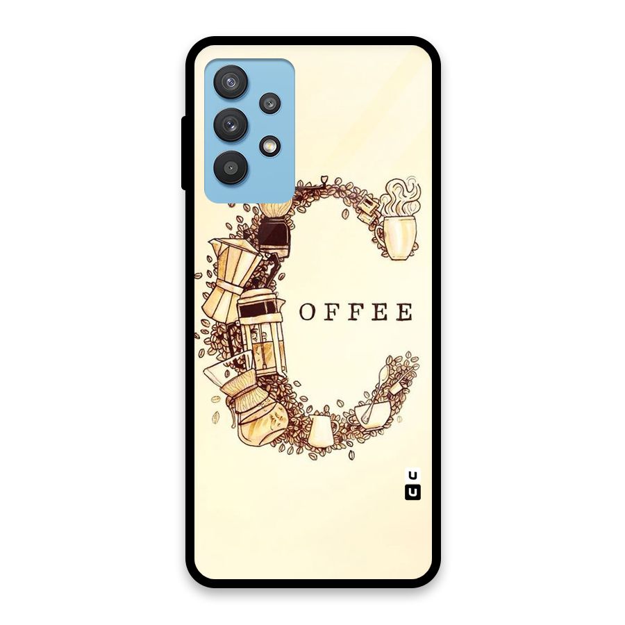 Vintage Coffee Glass Back Case for Galaxy M32 5G