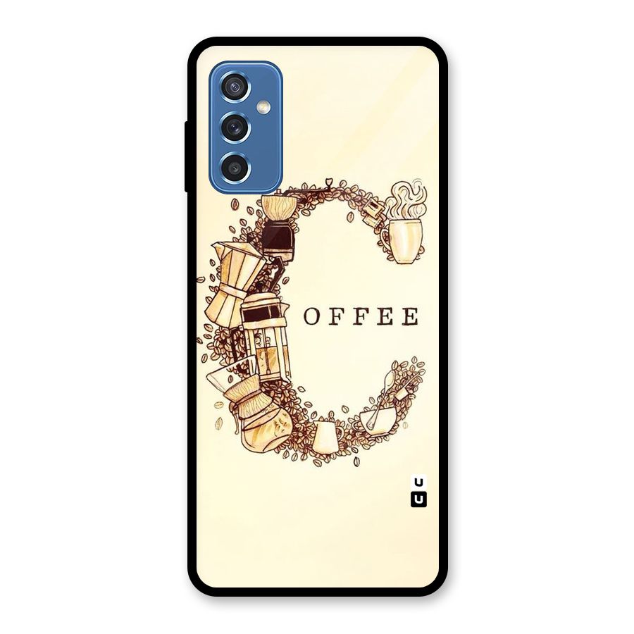 Vintage Coffee Glass Back Case for Galaxy M52 5G