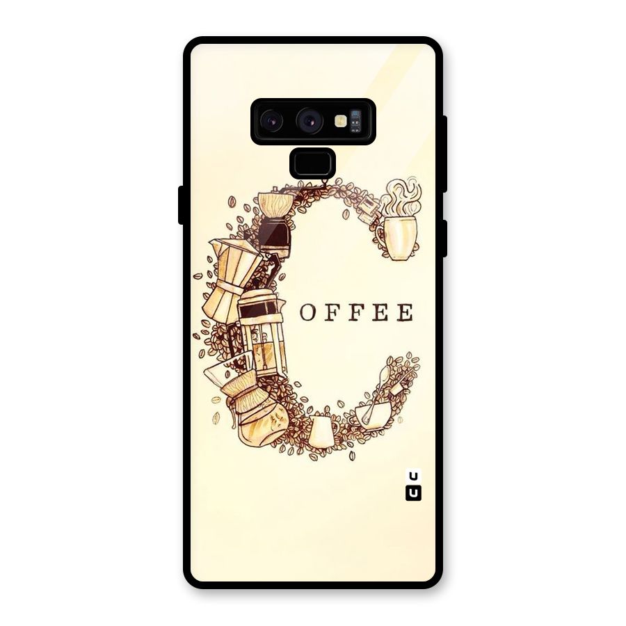 Vintage Coffee Glass Back Case for Galaxy Note 9