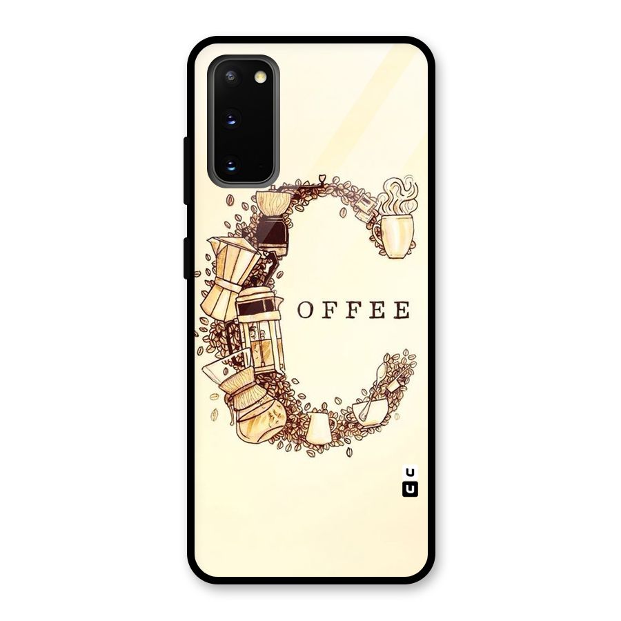Vintage Coffee Glass Back Case for Galaxy S20