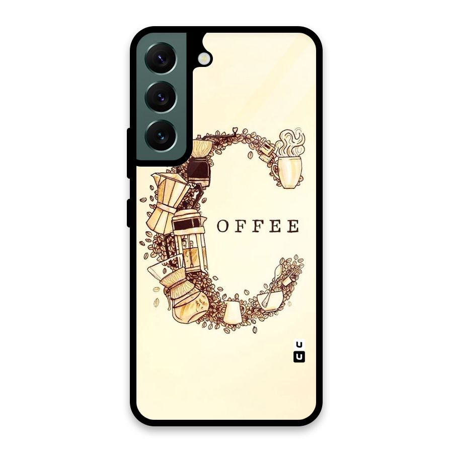 Vintage Coffee Glass Back Case for Galaxy S22 5G