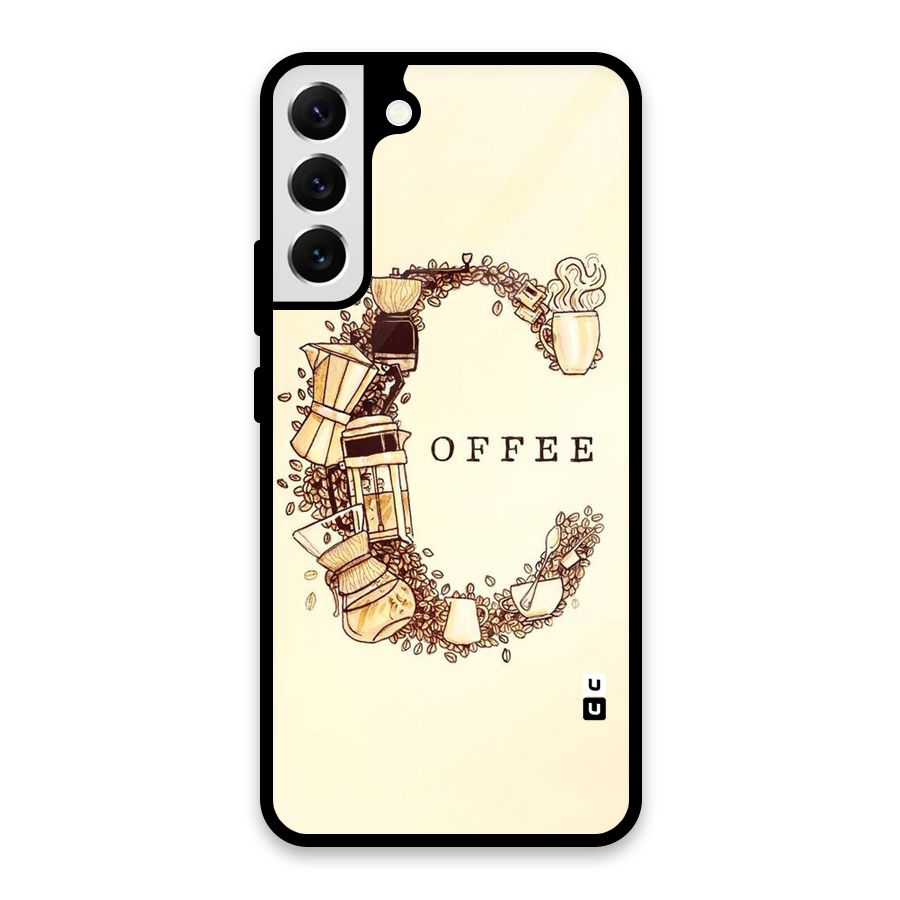 Vintage Coffee Glass Back Case for Galaxy S22 Plus 5G
