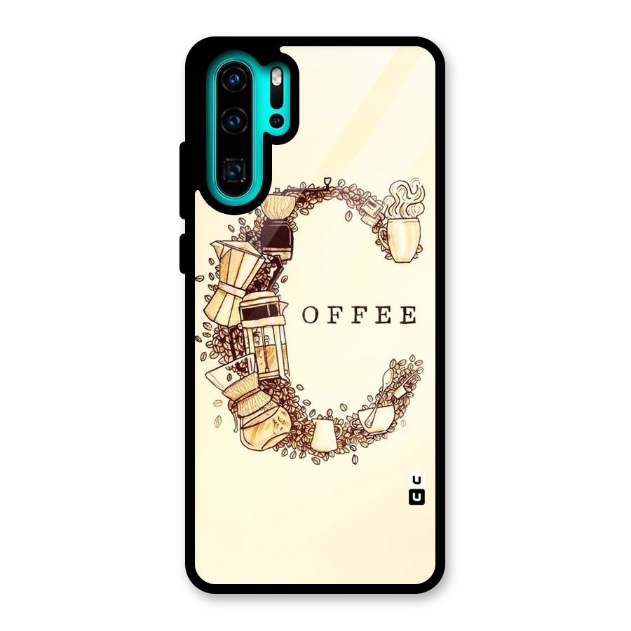 Vintage Coffee Glass Back Case for Huawei P30 Pro