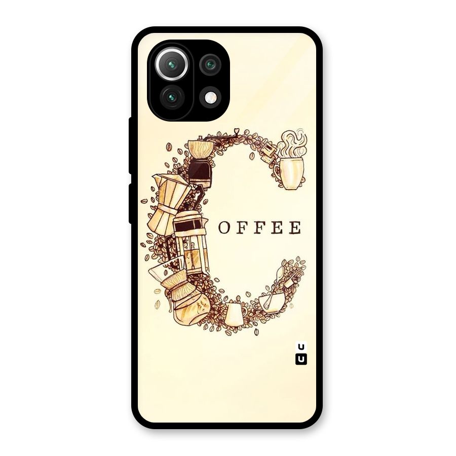 Vintage Coffee Glass Back Case for Mi 11 Lite NE 5G