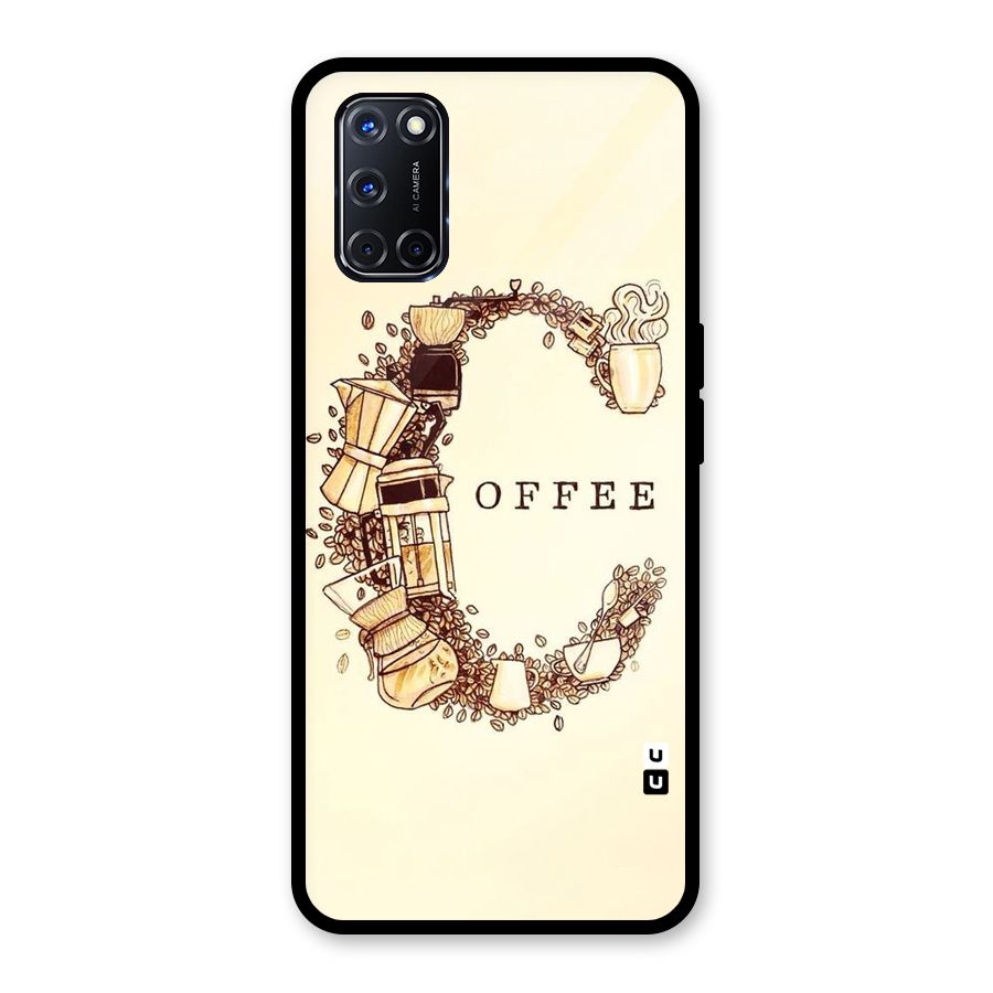Vintage Coffee Glass Back Case for Oppo A52