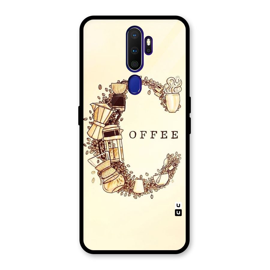 Vintage Coffee Glass Back Case for Oppo A9 (2020)