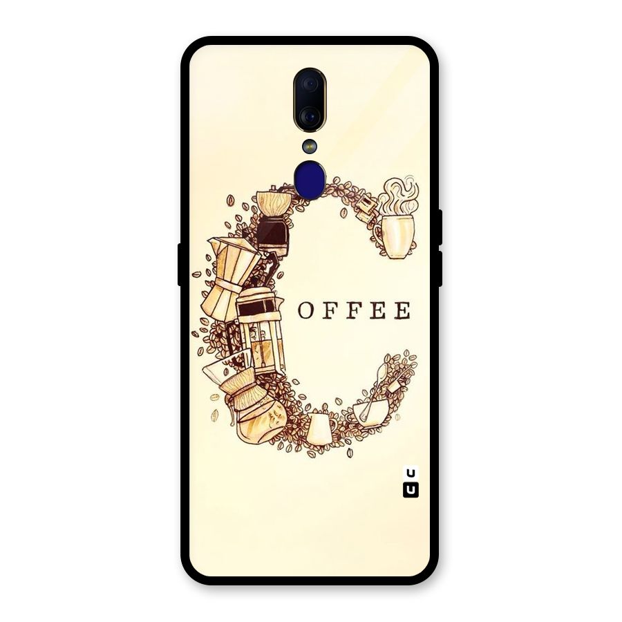Vintage Coffee Glass Back Case for Oppo F11
