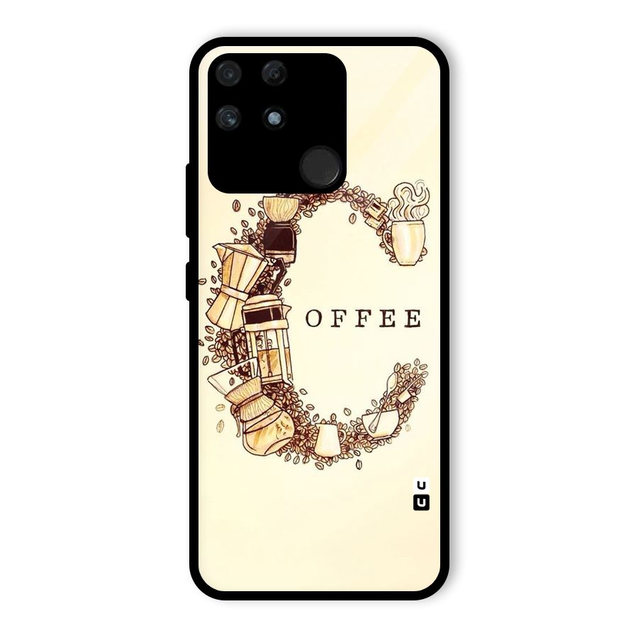 Vintage Coffee Glass Back Case for Realme Narzo 50A
