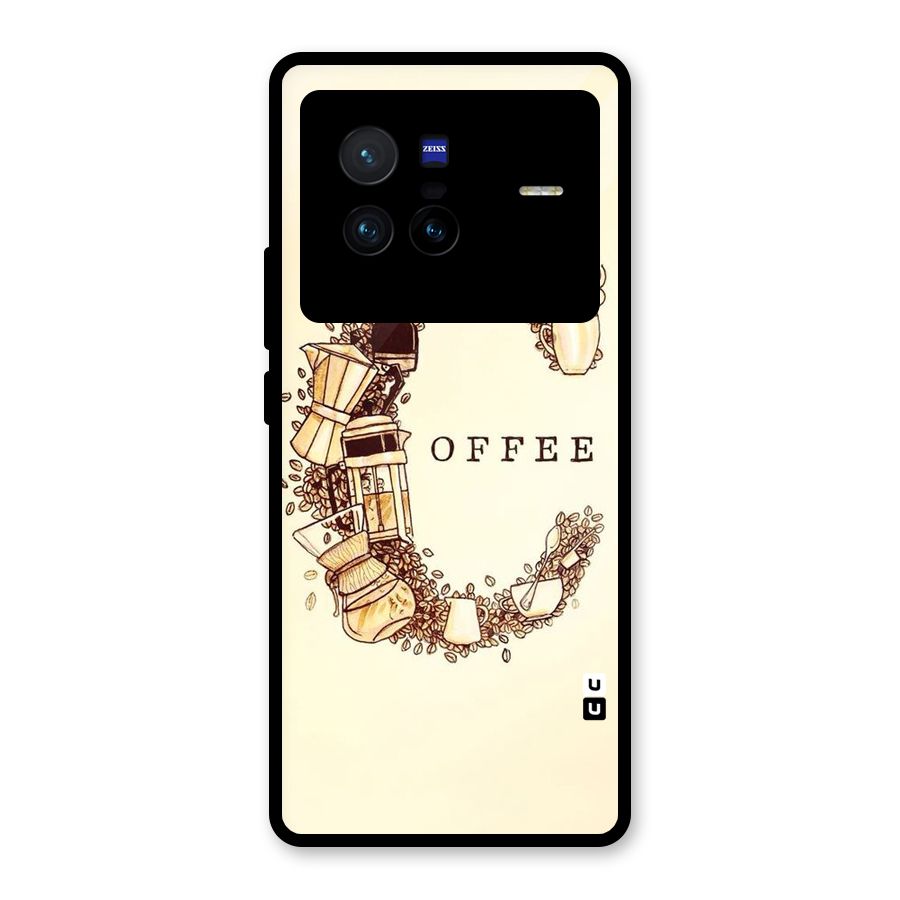 Vintage Coffee Glass Back Case for Vivo X80
