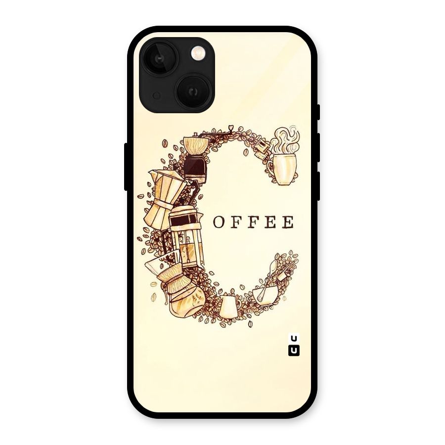 Vintage Coffee Glass Back Case for iPhone 13