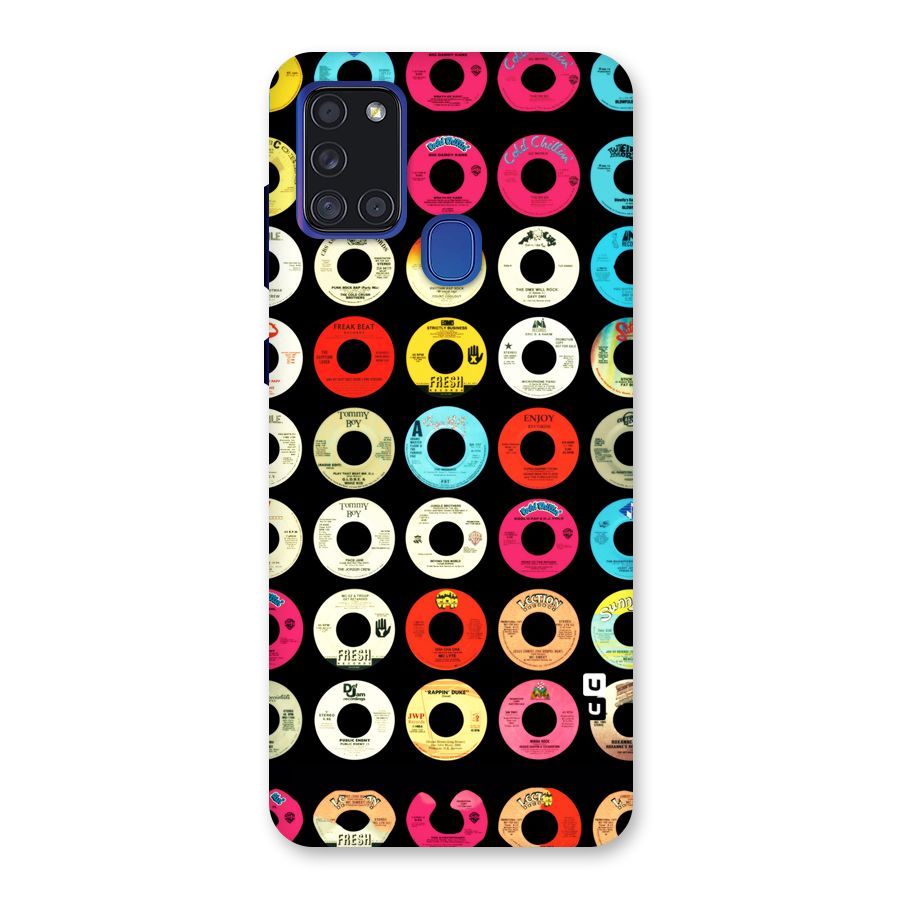 Vintage Collection CDs Back Case for Galaxy A21s