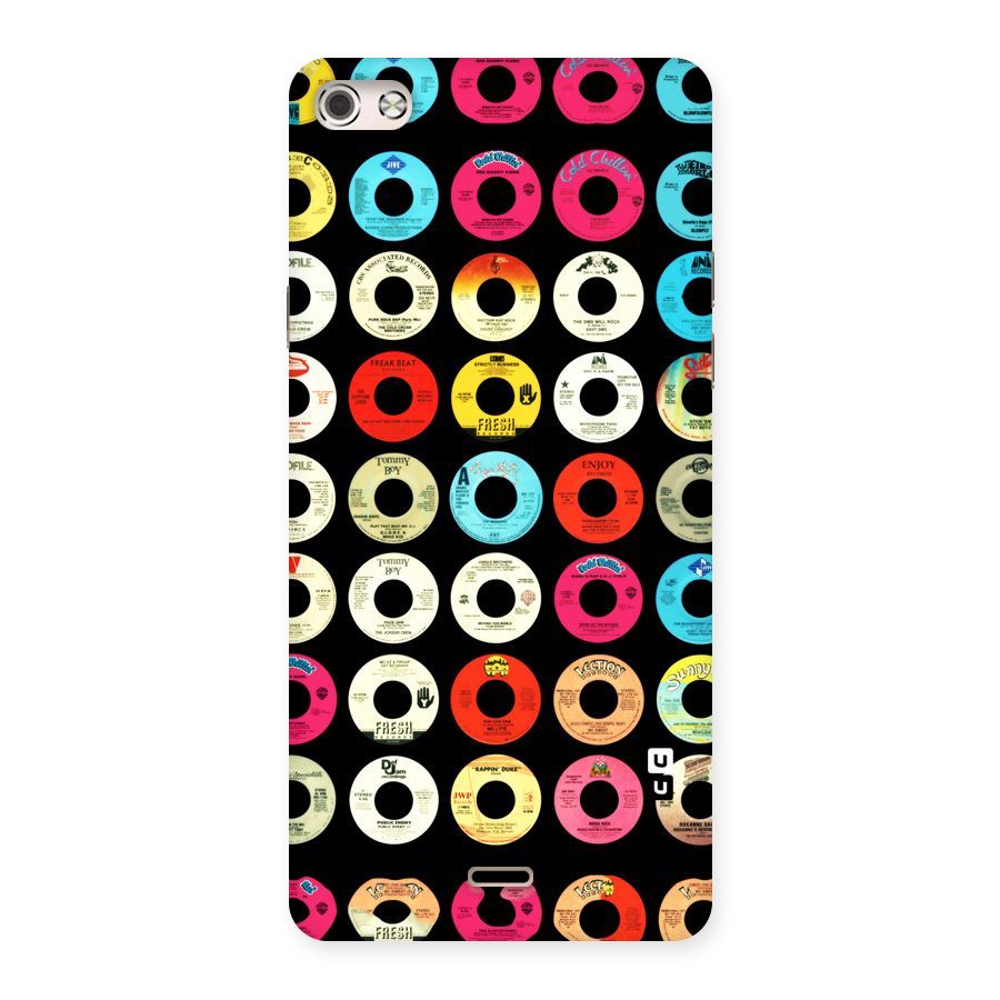 Vintage Collection CDs Back Case for Micromax Canvas Silver 5