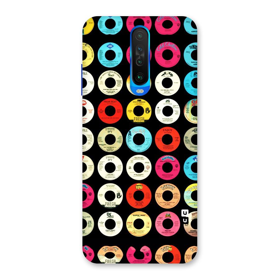 Vintage Collection CDs Back Case for Poco X2