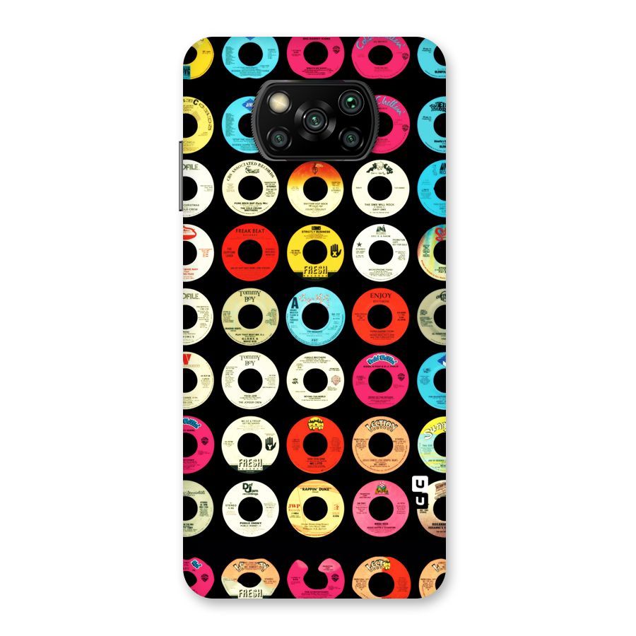 Vintage Collection CDs Back Case for Poco X3