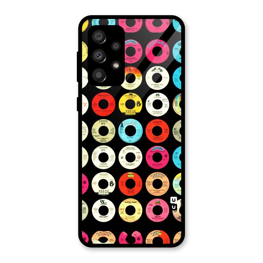 Vintage Collection CDs Glass Back Case for Galaxy A32