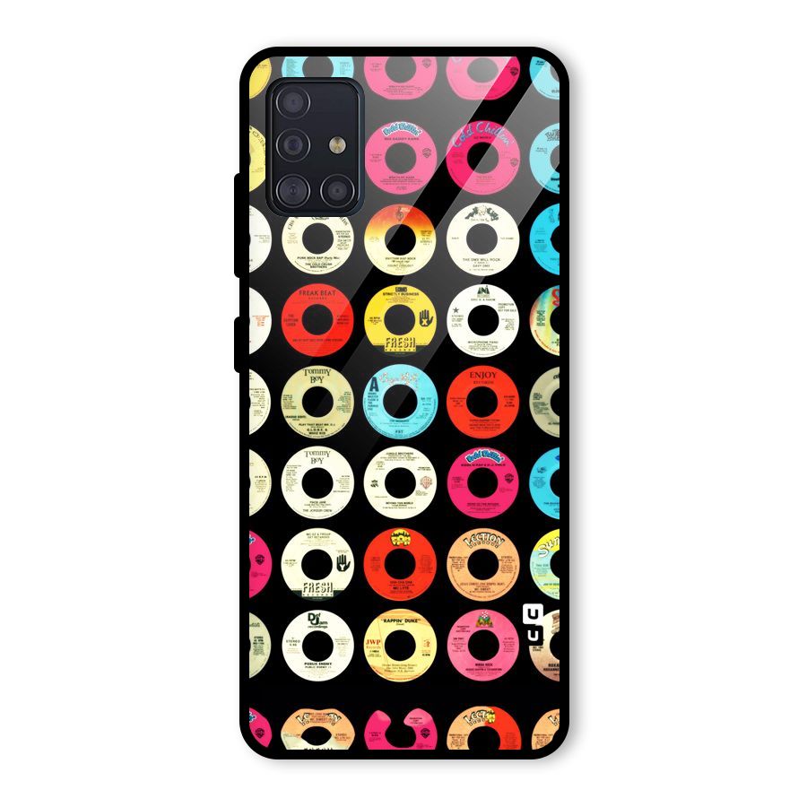 Vintage Collection CDs Glass Back Case for Galaxy A51