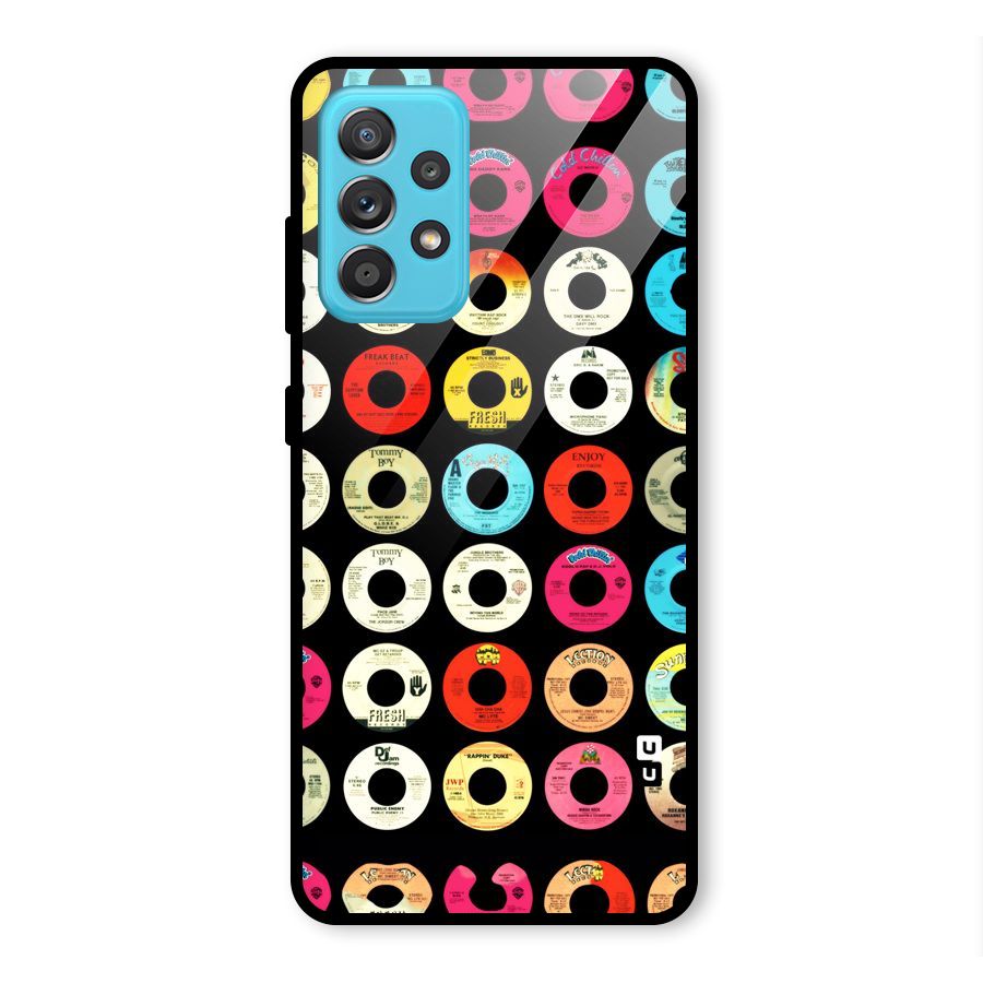 Vintage Collection CDs Glass Back Case for Galaxy A52